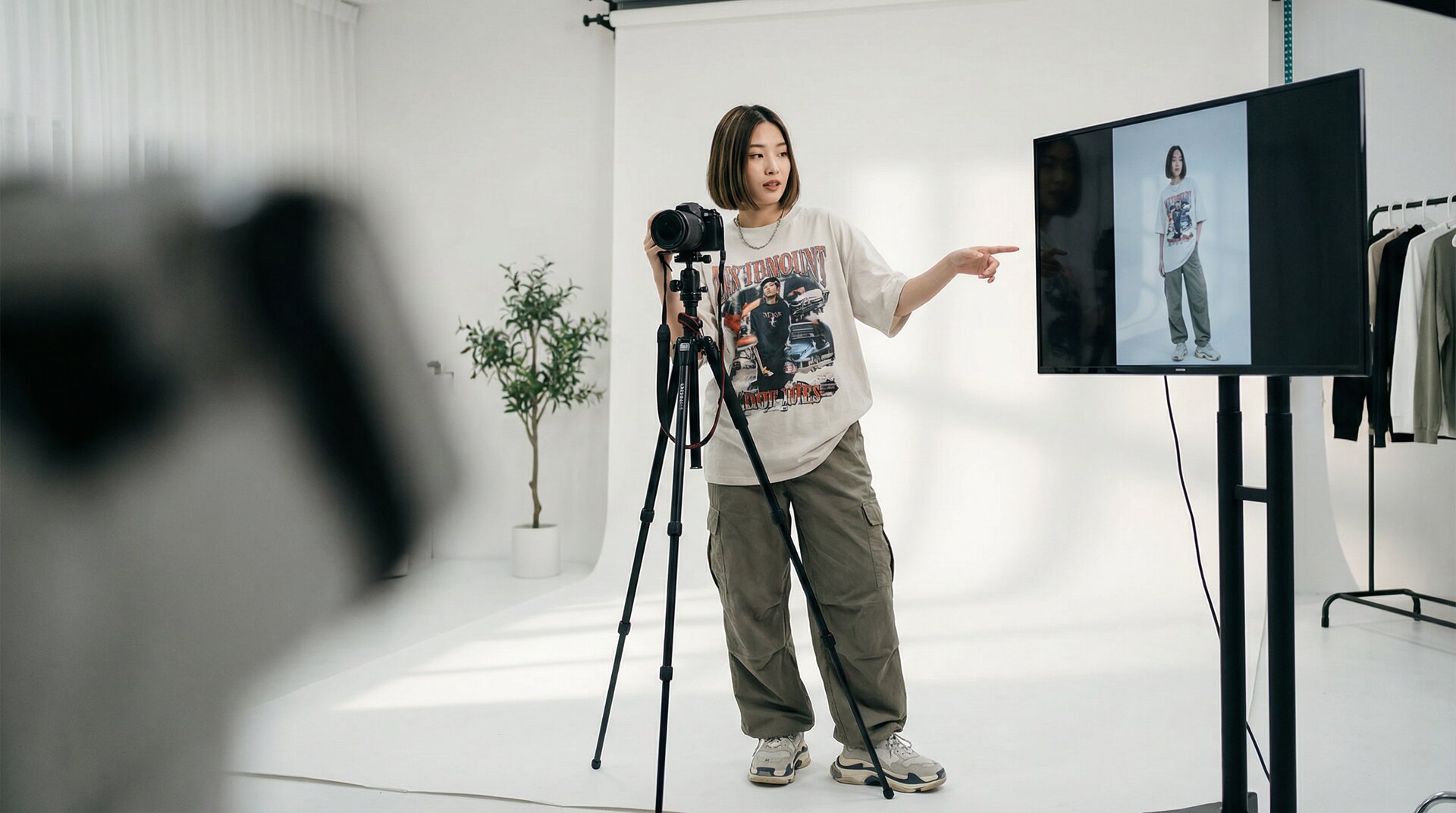 黄色仓库时尚穿搭视频